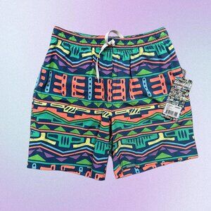 Chubbies NWT Baracoolas 7 inch Trunk Multicolor Bright Print Men's Size Medium